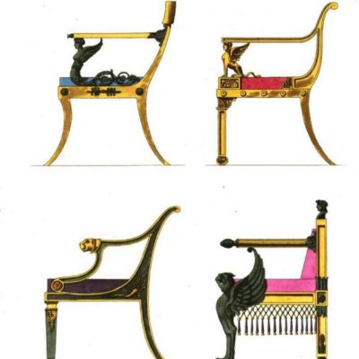 19th century drawing room chair profiles