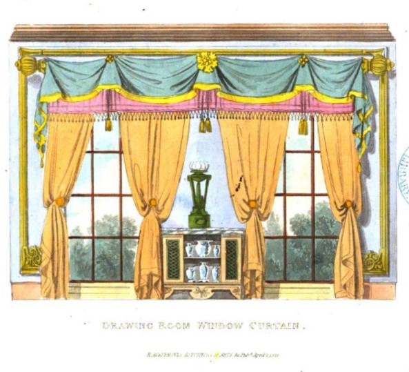 window curtain sketch